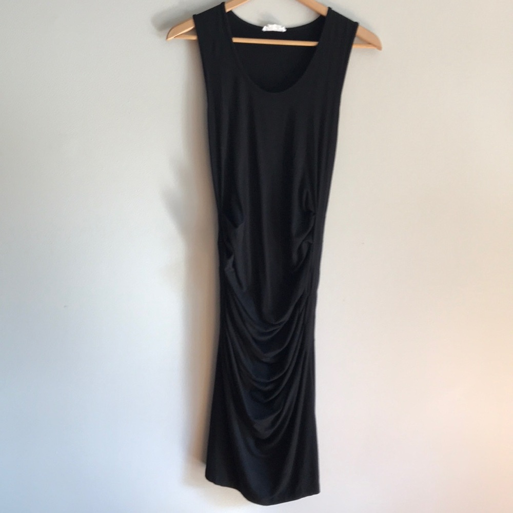 Black maternity body con dress